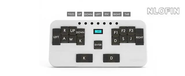 Alt view image 3 of 6 - NLOFIN Exploration Series Leverless 17 Keyboard Full-Button Stickless Controller, Aluminum Alloy Music Gaming Keyboard, Three Game Modes to Switch Between, Multiple Colors Available, NLHX-ET17-01