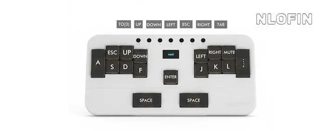 Alt view image 4 of 6 - NLOFIN Exploration Series Leverless 17 Keyboard Full-Button Stickless Controller, Aluminum Alloy Music Gaming Keyboard, Three Game Modes to Switch Between, Multiple Colors Available, NLHX-ET17-01