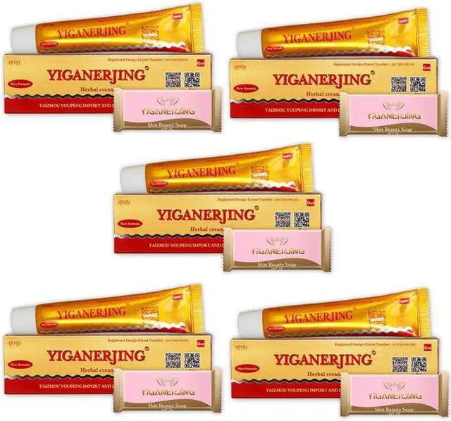 Main image of 5PCS YIGANERJING Skin Psoriasis Cream Dermatitis Eczematoid Eczema Ointment