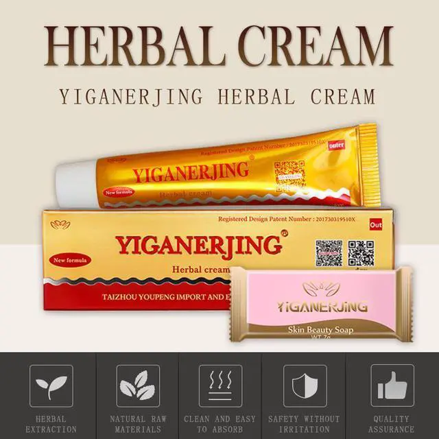 Alt view image 2 of 7 - 10 Tubes YIGANERJING Chinese Herbal Cream Skin Psoriasis Cream Dermatitis Eczematoid Eczema Ointment With Mini Soap