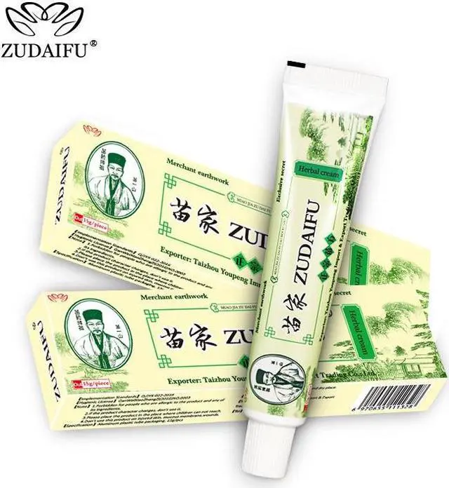 Alt view image 3 of 7 - ZUDAIFU Herbal Cream Chinese Herbal Eczema, Psoriasis Creams Dermatitis and Eczema Pruritus Psoriasis Skin Care Ointment