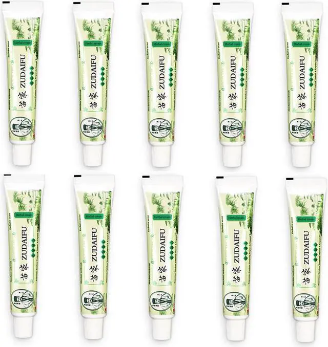 Main image of 10 Tubes ZUDAIFU Psoriasis Cream Chinese Herbal Cream Eczema Creams Dermatitis and Eczema Pruritus Skin Care Ointment