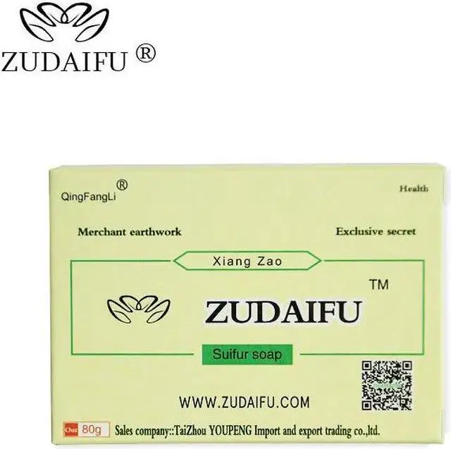 Alt view image 6 of 7 - 10 Pieces ZuDaiFu Sulfur Soap Herbal Antibacterial Soap Antiphlogistic Psoriasis Eczema Treatment Skin Rash
