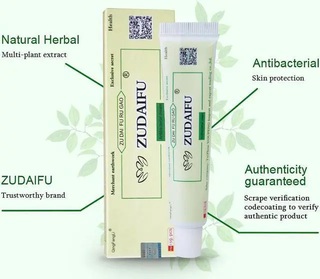 Alt view image 7 of 7 - 10PCS ZUDAIFU Skin Psoriasis Cream Chinese Herbal Cream Eczema Creams Dermatitis and Eczema Pruritus Skin Care Cream Generation3