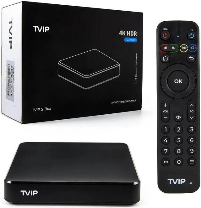 Alt view image 2 of 7 - TVIP705 S-Box v.705 Smart TV Box 1GB RAM 8GB 4K UHD 2.4/5G WiFi Android11 Nordic one TV Box Support TVIP TMS, Open JSON API, Hibox Aura, Stalker Without IPTV Subscription