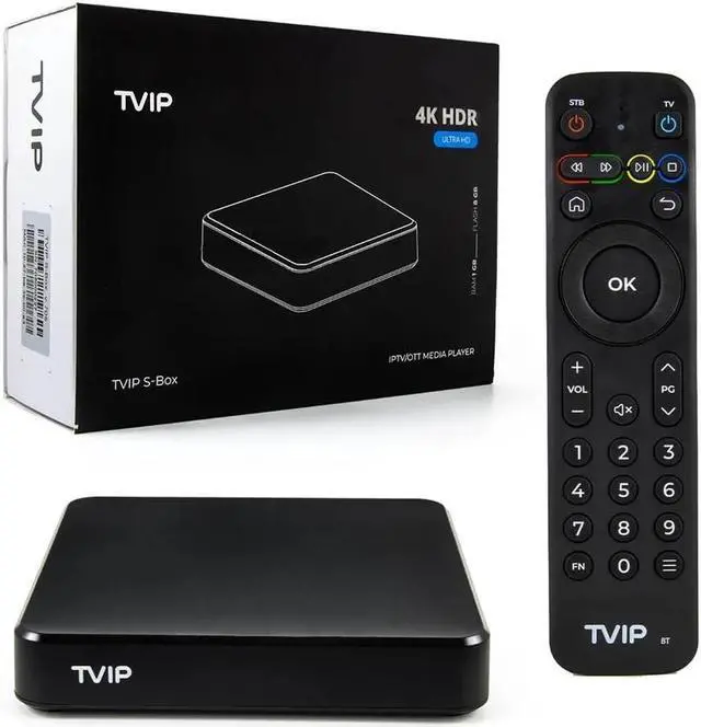 Main image of TVIP706 S-Box v.706 Smart Android TV Box 2GB RAM 8GB 4K UHD 2.4/5G WiFi Android11 Nordic one TV Box Set-Top Boxes Supported Open JSON API, Hibox Aura,Stalker Media Streamers Without IPTV Subscription