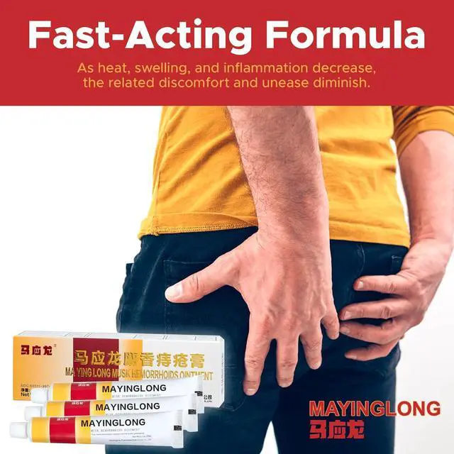 Alt view image 7 of 7 - MaYingLong Original Musk Hemorrhoidal Ointment,Hemorrhoid Cream,20g,Hemorrhoid Shrinking Treatment - Rapid Relief of Pain, Swelling, Bleeding, Itching and Burning - Anal Fissure& Hemorrhoids