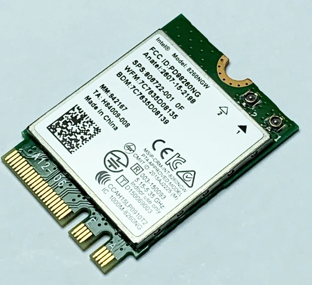 Alt view image 2 of 3 - AC 8260NGW Dual Band WiFi Bluetooth 4.2 M.2 MU-MIMO 8260NGW 802.11AC 867Mbps NGFF Dual Band Network WLAN Card Adapter Support Miracast 802.11 a/b/g/n/ac