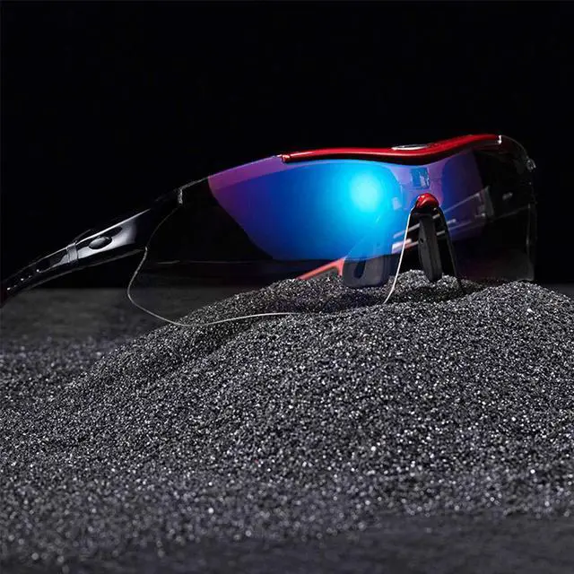 Alt view image 6 of 6 - RockBros Polarized Sports Sunglasses UV Protection Cycling Glasses Outdoor Black