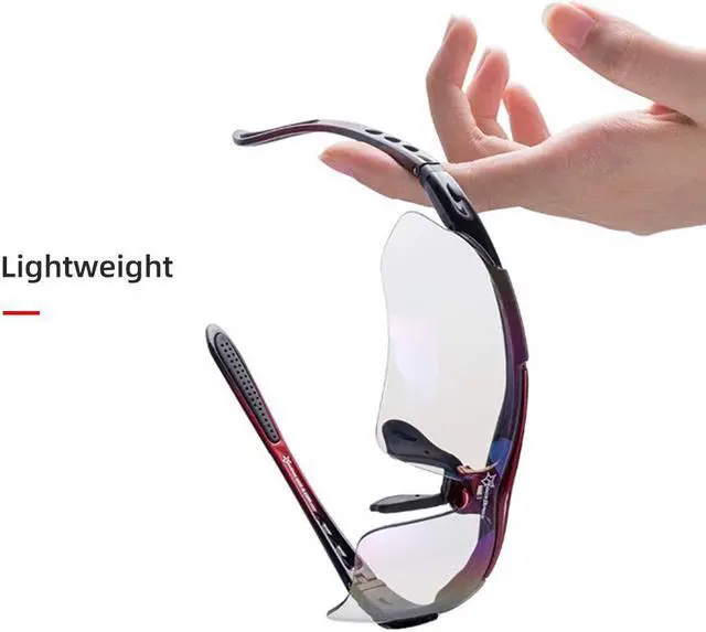 Alt view image 3 of 6 - RockBros Polarized Sports Sunglasses UV Protection Cycling Glasses Outdoor Black