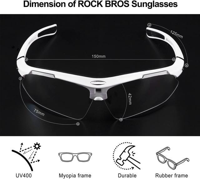 Alt view image 4 of 6 - ROCKBROS Sunglasses Photochromic for Men Running Fishing Biking Sunglasses UV Protection Glasses