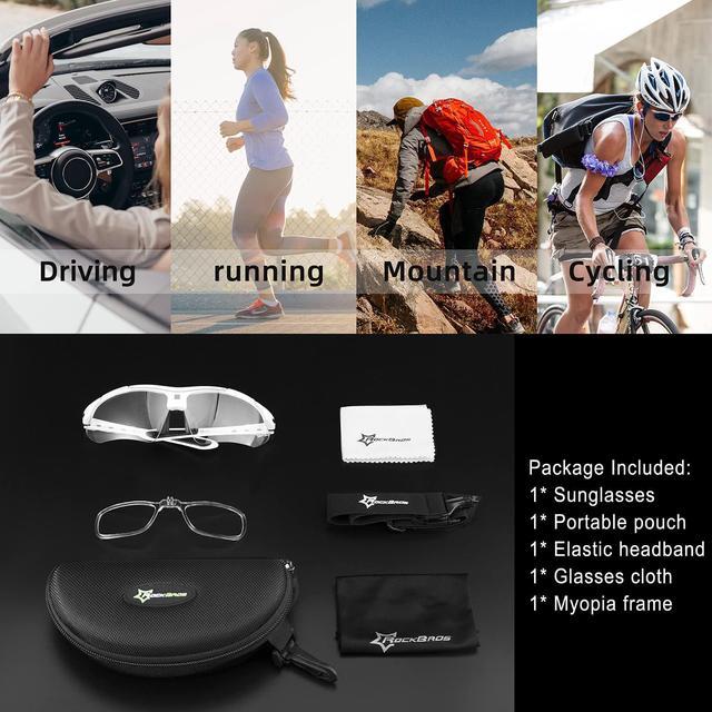 Alt view image 6 of 6 - ROCKBROS Sunglasses Photochromic for Men Running Fishing Biking Sunglasses UV Protection Glasses