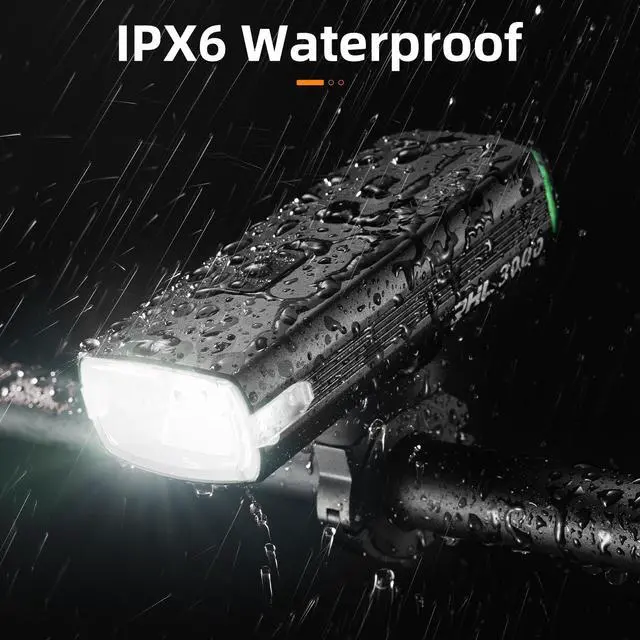 Alt view image 5 of 7 - ROCKBROS 2023 New Bike Light - 10000mAh USB-C Rechargeable Bike Headlight - 3000 Lumen Ultra Bright - Over 24 Hours Runtime - Aluminum Alloy Build - IPX6 Waterproof - A Must-Have for Night Riding