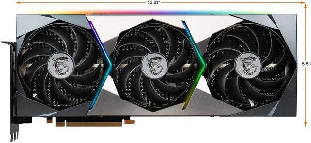 Alt view image 3 of 7 - MSI Suprim GeForce RTX 3090 Ti 24GB GDDR6X PCI Express 4.0 SLI Support ATX Video Card RTX 3090 TI SUPRIM X 24G