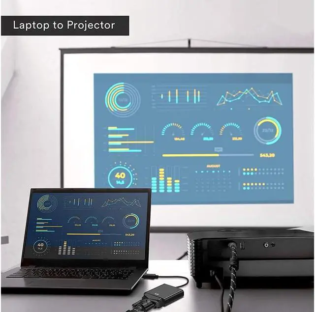 Alt view image 5 of 6 - DisplayPort Display Port DP to VGA Adapter Cable For Projector DTV TV HDVD Laptop DP Male to VGA Female Converter Adapter Cable