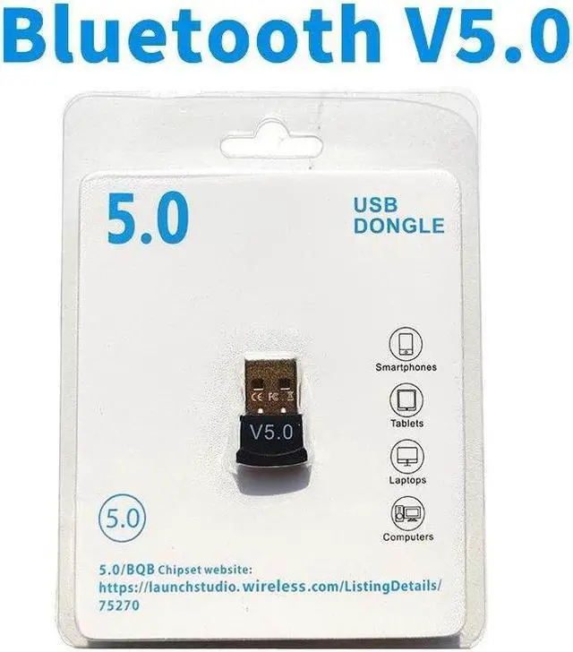 Alt view image 5 of 5 - Bluetooth V5.0 USB Adapter for PC, WPIT USB Mini Bluetooth Dongle for PC,Drive Free for Windows 11/10/8