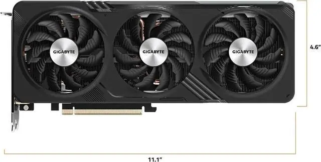 Alt view image 5 of 5 - GIGABYTE GeForce RTX 4060 Ti GAMING OC 8G Graphics Card, 3x WINDFORCE Fans, 8GB 128-bit GDDR6, GV-N406TGAMING OC-8GD Video Card