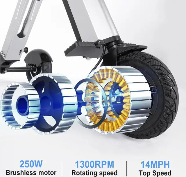 Alt view image 6 of 6 - TopMate ES33 Electric Scooter 3 Wheels Travel & Airline Friendly with 7.8Ah Removable Lithium Battery for Adult, Foldable Mobility Scooter with Reverse Function and Key Switch, Lightweight E-Tricycle