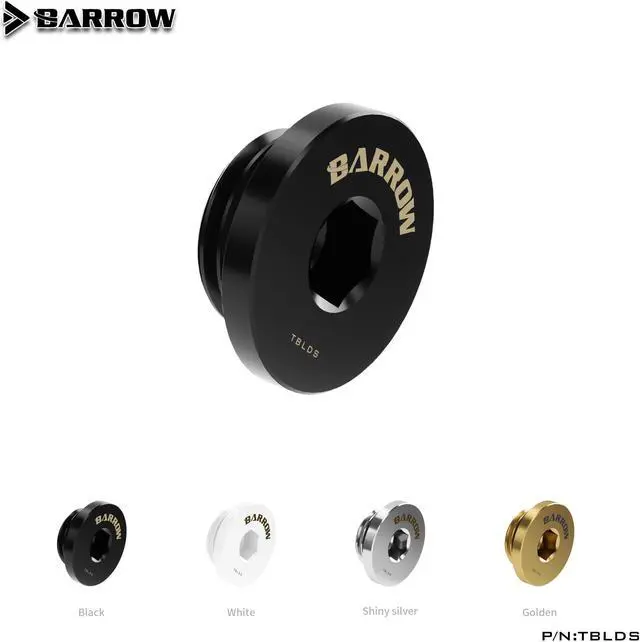 Main image of Barrow TBLDS, G1 / 4 " Black Silver Hand tighten the lock seal sealing plug water cooling computer fittings