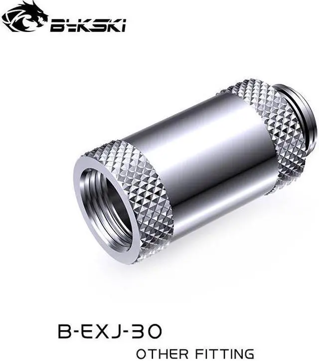 Alt view image 2 of 2 - Bykski B-EXJ-30, 30mm Male To Female Extender Fittings, Boutique Diamond Pattern, Multiple Color G1/4 Male To Female Fittings