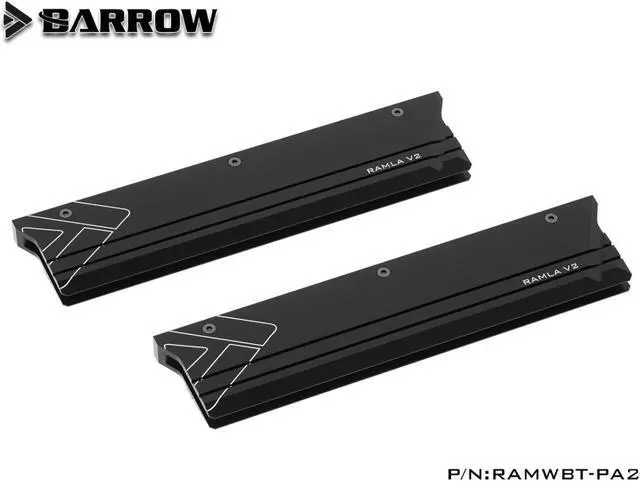 Alt view image 2 of 7 - Barrow RAM Water Cooling Block Kit, LRC 2.0(A-RGB) Cooling Block, The Kit Include 2x Armors + 1x Block, Each Block Maximum Support 4 RAM Armors RAMWBT-PA2