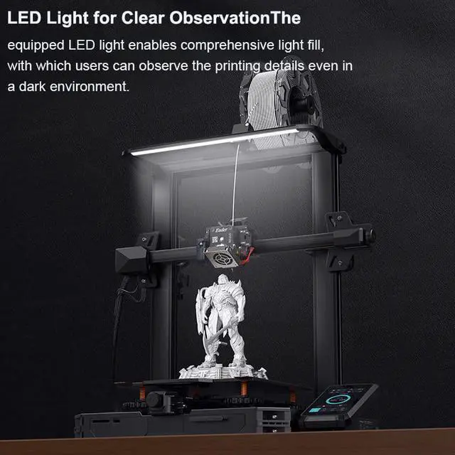 Alt view image 6 of 7 - CREALITY Ender-3 S1 Pro 3D Printer CR Touch Automatic Levelling High-performance Printer With 220*220*270mm Size Printing 2022