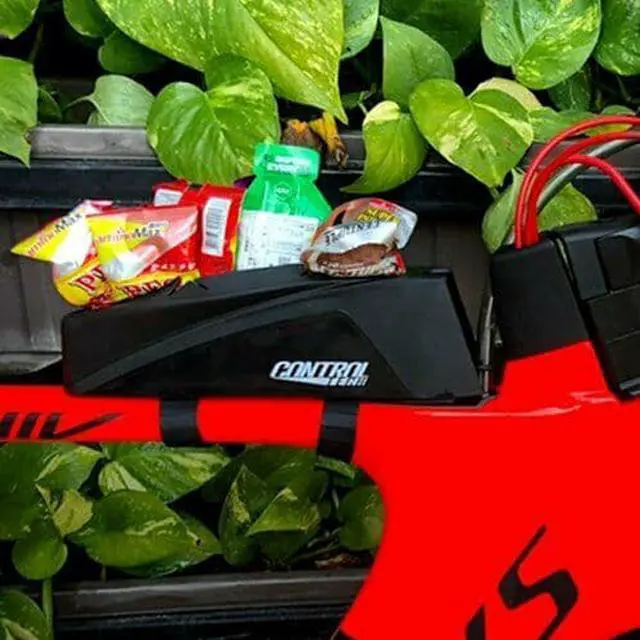 Alt view image 6 of 6 - Controltech Triathlon TT Top Tube Storage Rubber Case Box with Strap ATTK, BAG-01, ST1782