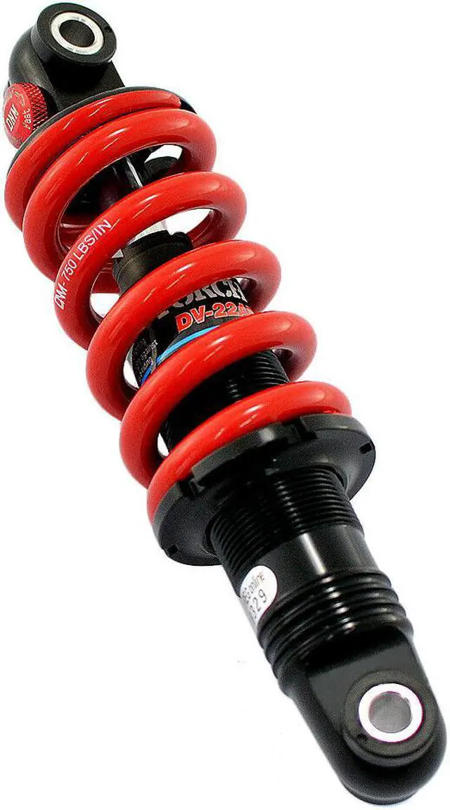 Alt view image 4 of 5 - DNM DV22AR Mountain Bike Coil Spring Rear Shock 165 x 35mm, Red Coil Spring, ST1946