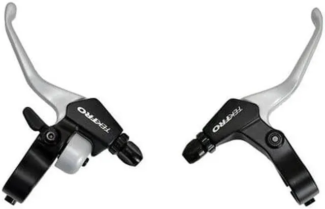 Alt view image 2 of 3 - TEKTRO CL525-RS+CL520-RS MTB BMX HYBRID Brake Lever With Bell, Silver,MH1871