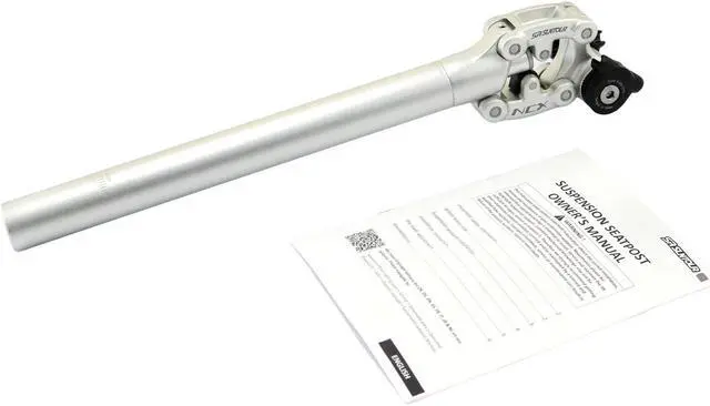 Alt view image 3 of 6 - SR SUNTOUR SP12 NCX Suspension Seat Post with Protective Cover 31.6X400mm, Silver, VK2298