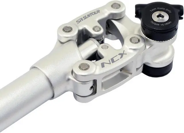 Alt view image 4 of 6 - SR SUNTOUR SP12 NCX Suspension Seat Post with Protective Cover 31.6X400mm, Silver, VK2298