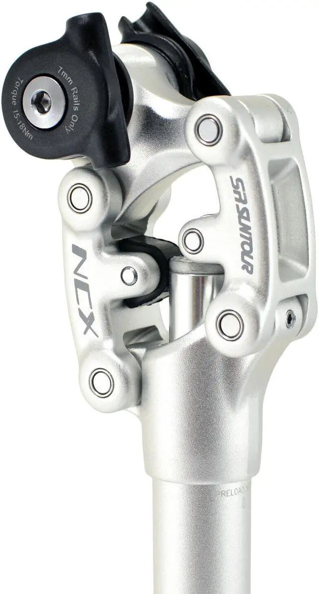 Alt view image 5 of 6 - SR SUNTOUR SP12 NCX Suspension Seat Post with Protective Cover 31.6X400mm, Silver, VK2298