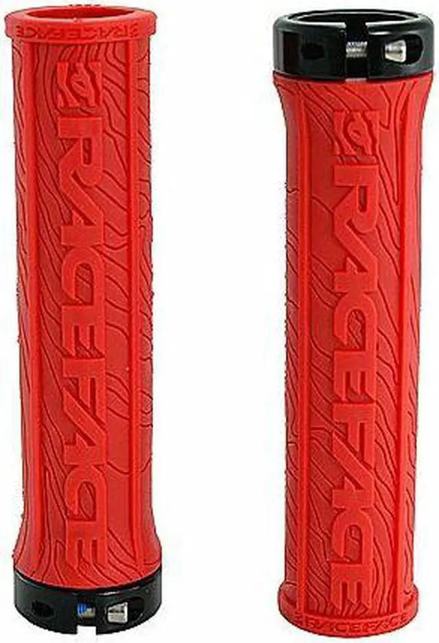 Alt view image 2 of 3 - RaceFace Half Nelson Lock-on Grips, Red, RF1794