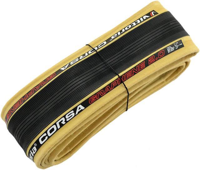 Vittoria CORSA G2.0 GRAPHENE Clincher Tire 700x23C, Skinwall and