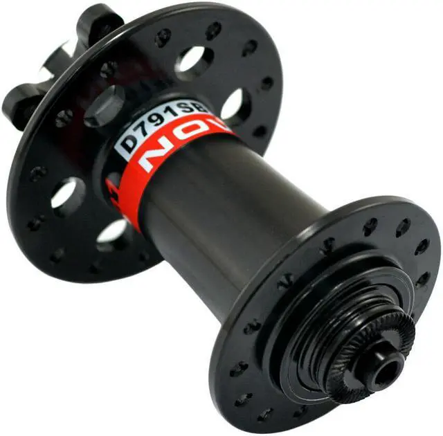 Alt view image 3 of 7 - NOVATEC D791SB + D792SB MTB 28 Hole Disc Hubs w/Skewers,1 Pair, Black, NA2155