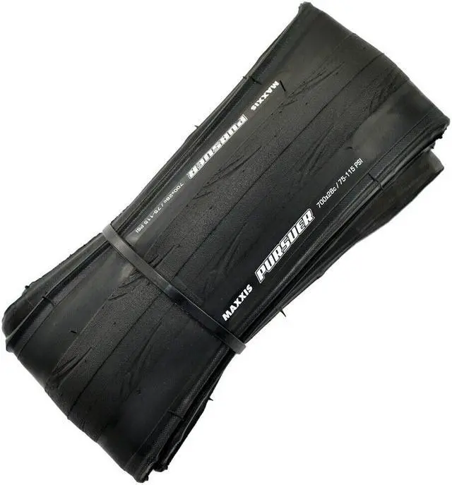 Alt view image 2 of 4 - MAXXIS Pursuer M225P 700x28C Tire Road Racing Clincher Folding Tire 60TPI 115PSI, Black, 2 Tire, MX2218