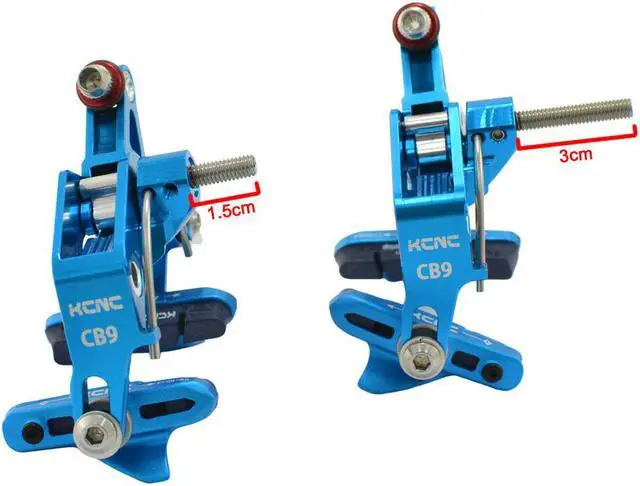 Alt view image 3 of 3 - KCNC CB9 Road Caliper Brake Set (Front and Rear) Designed For Road Bike Wide Wheel Rim, Blue, SK2145