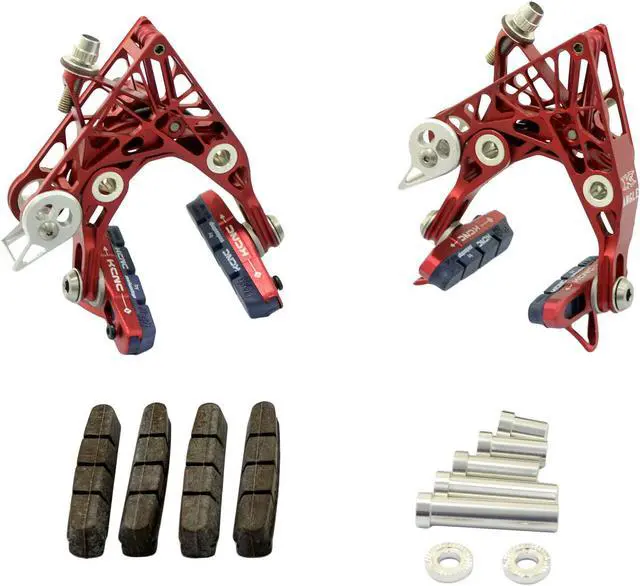 Alt view image 2 of 2 - KCNC CB3 Road ANGLE Brake Set (Front + Rear), Red, CB3-R, SK2292