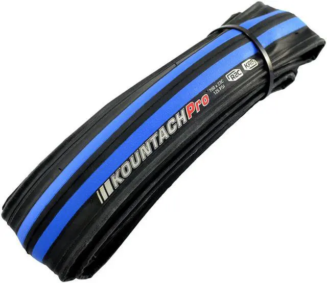 Alt view image 3 of 4 - KENDA Kountach K1092 700 x 23C Road Bike Bicycle Folding Tire Tyre, Black and Blue, 2 Tire, KD2002
