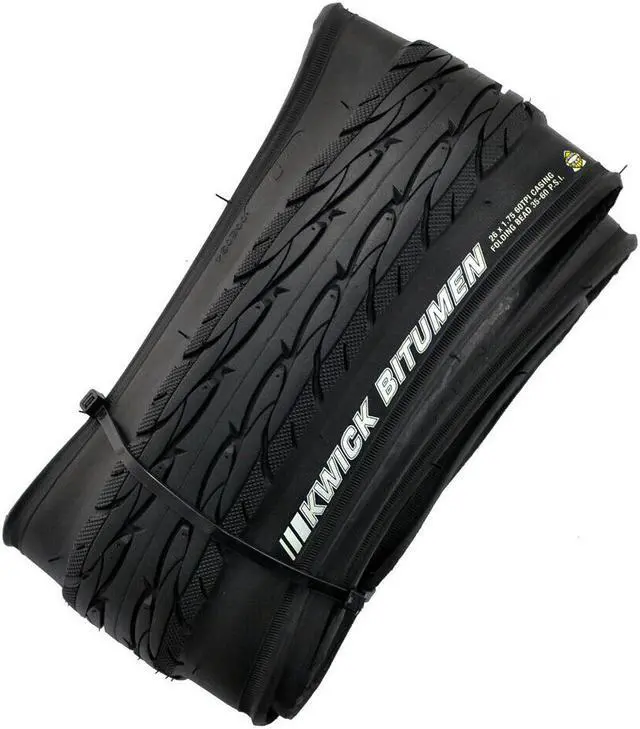 Alt view image 2 of 4 - KENDA K1068 KWICK BITUMEN 26x1.75" 35-60PSI 60TPI Folding City Tire, Black, 2 Tire, KD2209