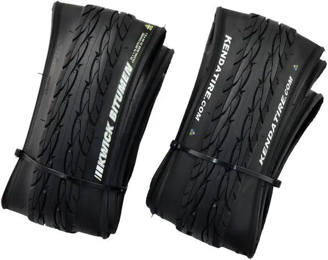 Alt view image 4 of 4 - KENDA K1068 KWICK BITUMEN 26x1.75" 35-60PSI 60TPI Folding City Tire, Black, 2 Tire, KD2209