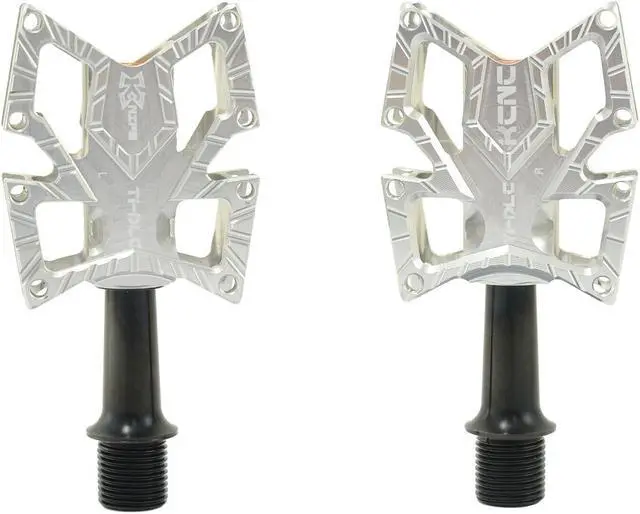 Main image of KCNC KNIFE Titanium Spindle Road Platform Pedals, Silver, KPED01-TI-S, SK2294