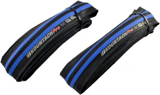 Alt view image 4 of 4 - KENDA Kountach K1092 700 x 23C Road Bike Bicycle Folding Tire Tyre, Black and Blue, 2 Tire, KD2002