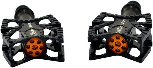 Alt view image 3 of 4 - KCNC KNIFE Titanium Spindle Road Platform Pedals, Black, SK2191