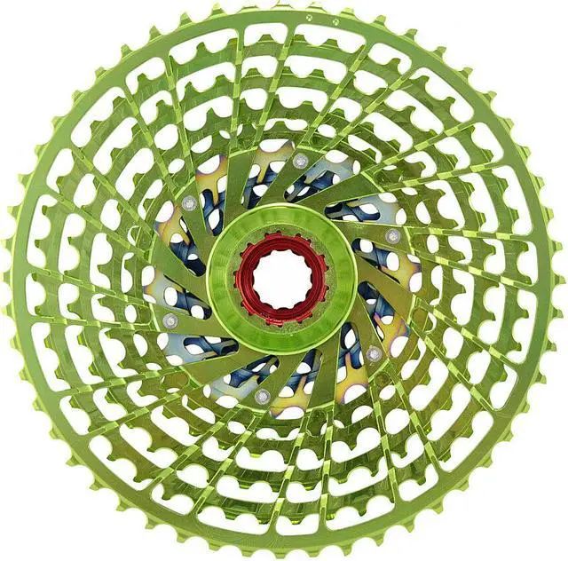 Alt view image 3 of 3 - KCNC 12 Speed Cassette 9-52 Teeth For SRAM XD Body, Green, KCS12-001YFA32, SK2098
