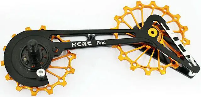 Alt view image 4 of 4 - KCNC Road Oversize Pulley Wheel Cage For SRAM Red Force Rival Mechanical, Gold, KOT39-002G, SK2050