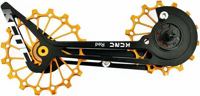Alt view image 2 of 4 - KCNC Road Oversize Pulley Wheel Cage For SRAM Red Force Rival Mechanical, Gold, KOT39-002G, SK2050