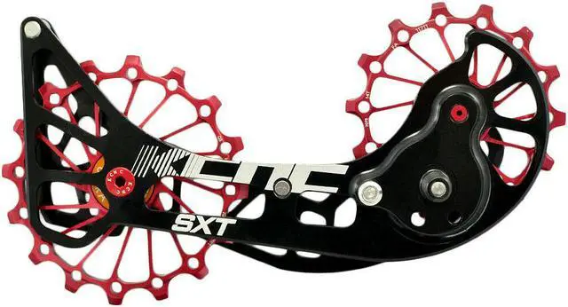 Alt view image 2 of 5 - KCNC SXT MTB Cycling Bike Oversized Pulley Cage For Shimano M9000 and M8000, Red, KOT39-004, SK1961