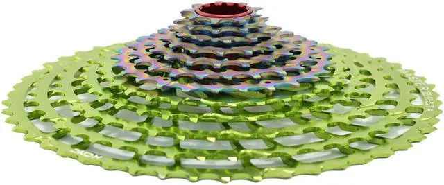 Alt view image 2 of 3 - KCNC 12 Speed Cassette 9-52 Teeth For SRAM XD Body, Green, KCS12-001YFA32, SK2098