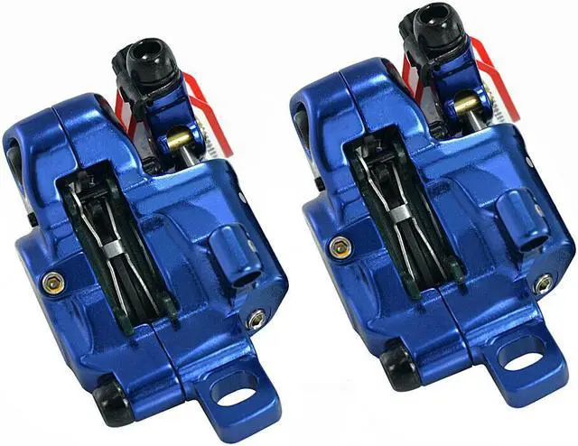 Alt view image 5 of 7 - JUIN TECH R1 Hydraulic Road CX Disc Brake set 160mm with Rotor, Front and Rear, Blue, JT1903